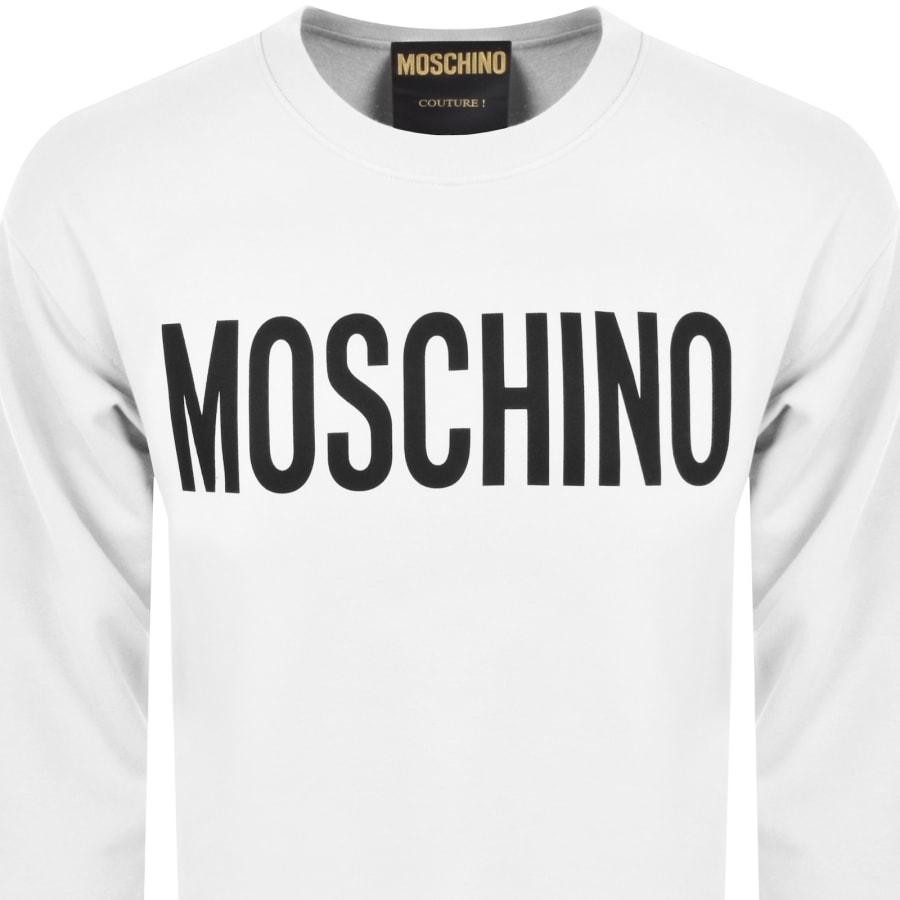 Moschino Logo Sweatshirt White